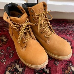 9.5 womens Timberland steel toed boots